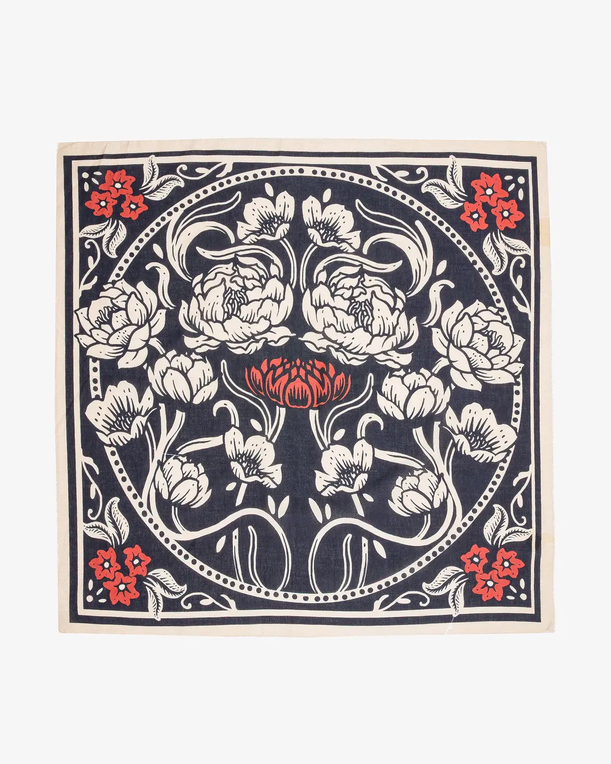 Felix Green Organic Cotton "Aubrey" Bandana - Charcoal 1