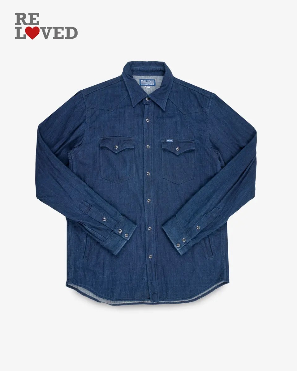 10Oz Double Cloth Denim Cpo Shirt - Indigo (Ihsh-347-Ind) Size Xxxxl 1