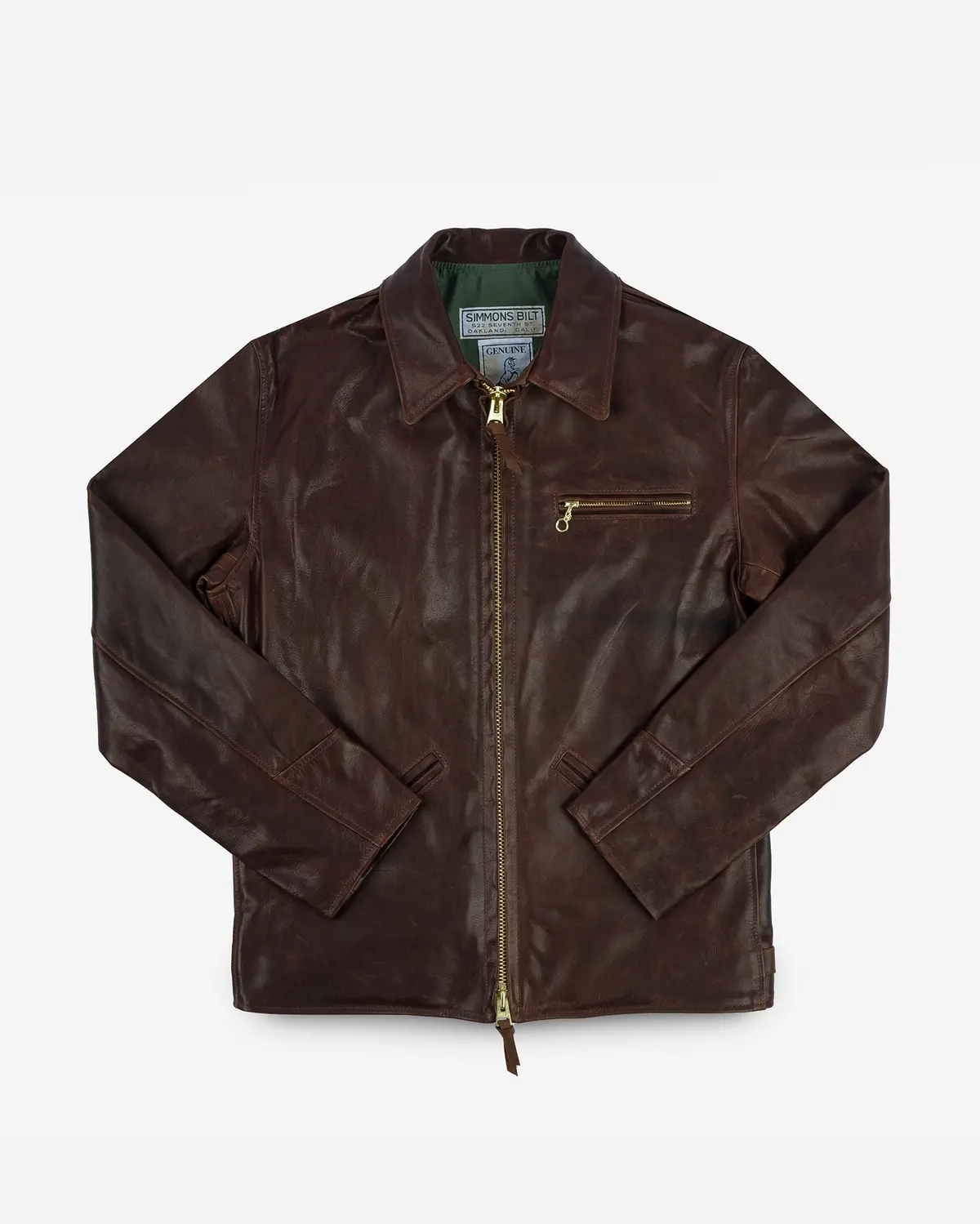 Iron Heart X Simmons Bilt Horsehide Savannah Jacket - Brown 1