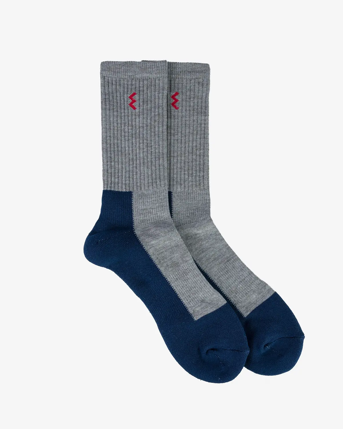 Iron Heart Work Boot Socks - Grey/Navy 1