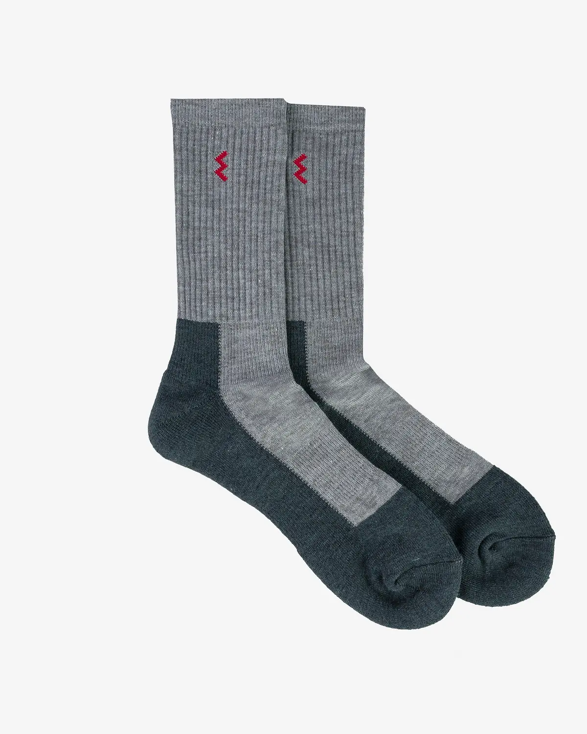 Iron Heart Work Boot Socks - Grey/Charcoal 1