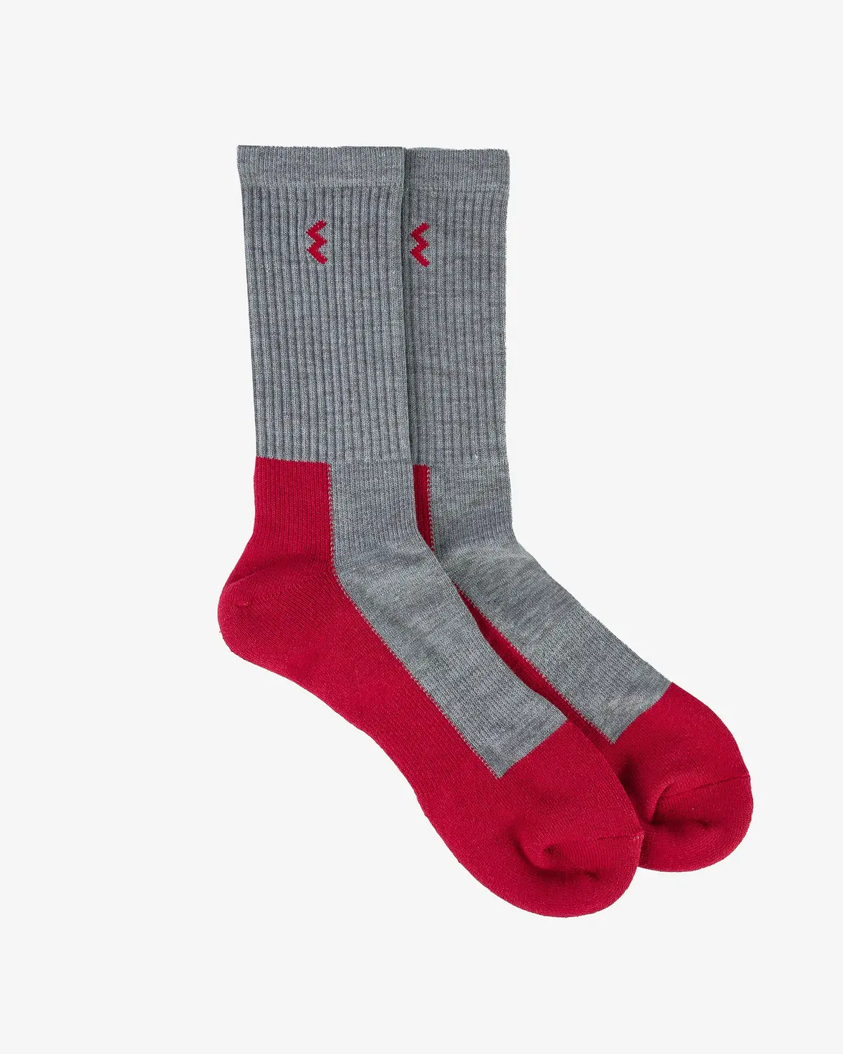 Iron Heart Women's Work Boot Socks - Grey/Red 1