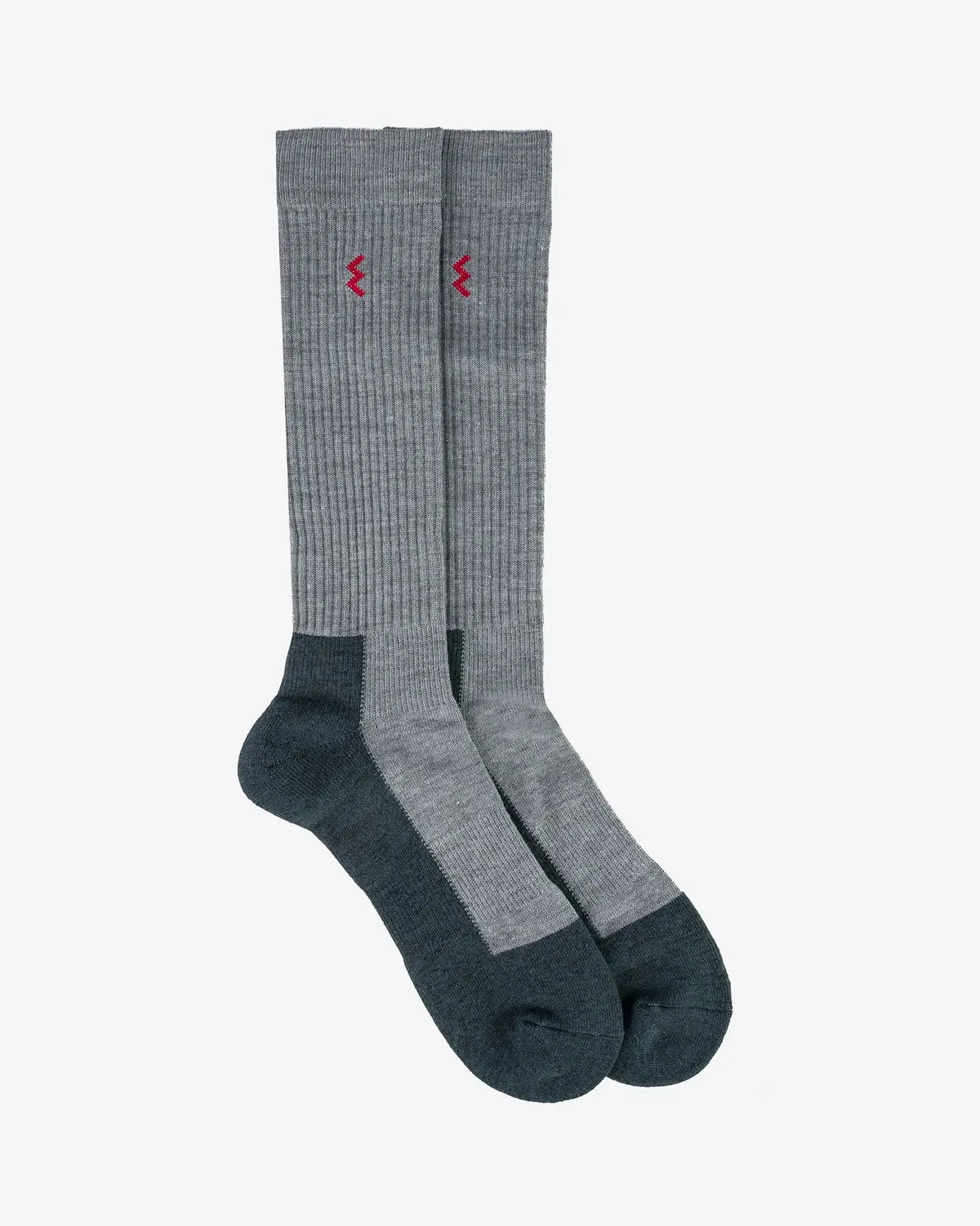 Iron Heart Engineer Socks - Grey/Charcoal 1