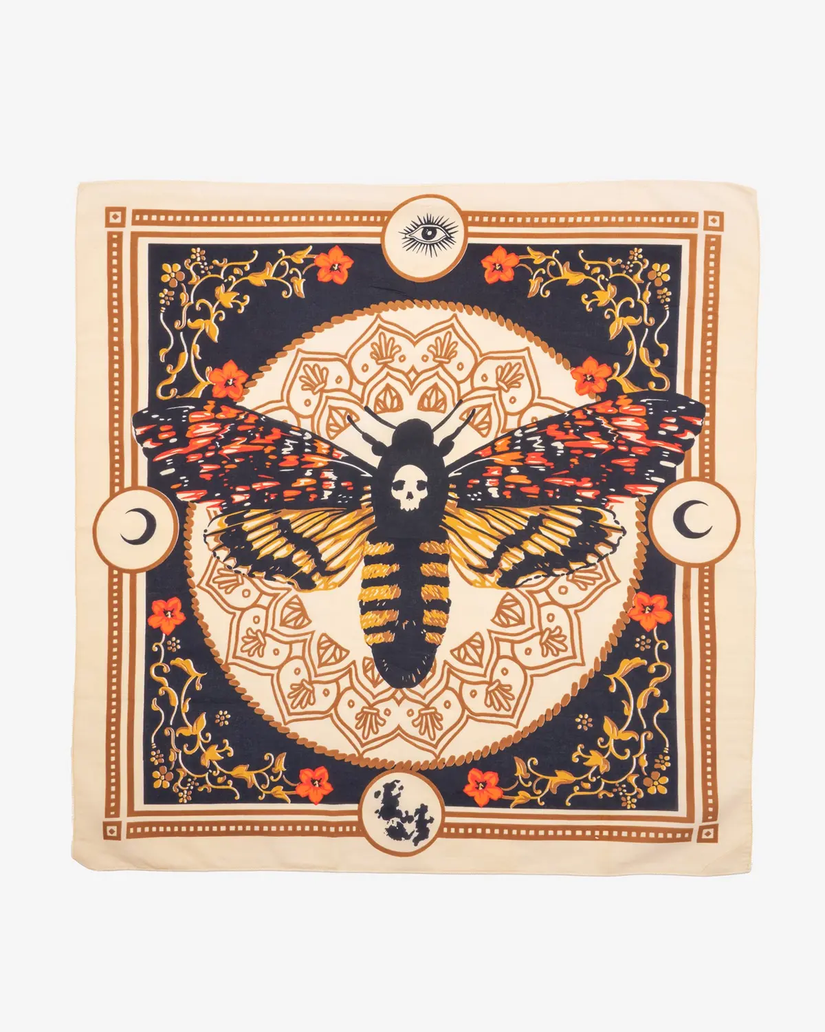 Felix Green Organic Cotton "Papillion" Bandana - Yellow 1