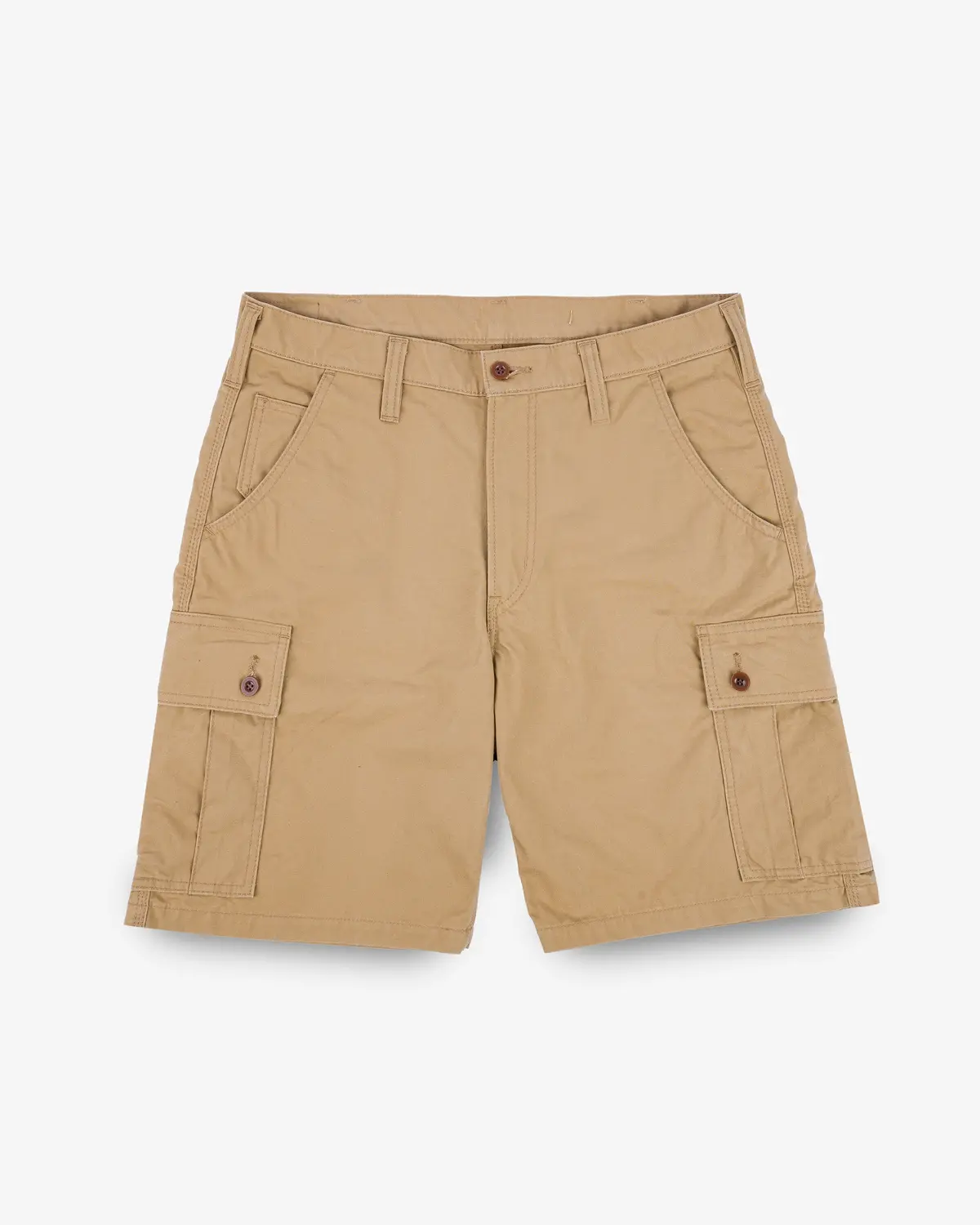 9Oz Canvas Military Cargo Shorts - Beige 1