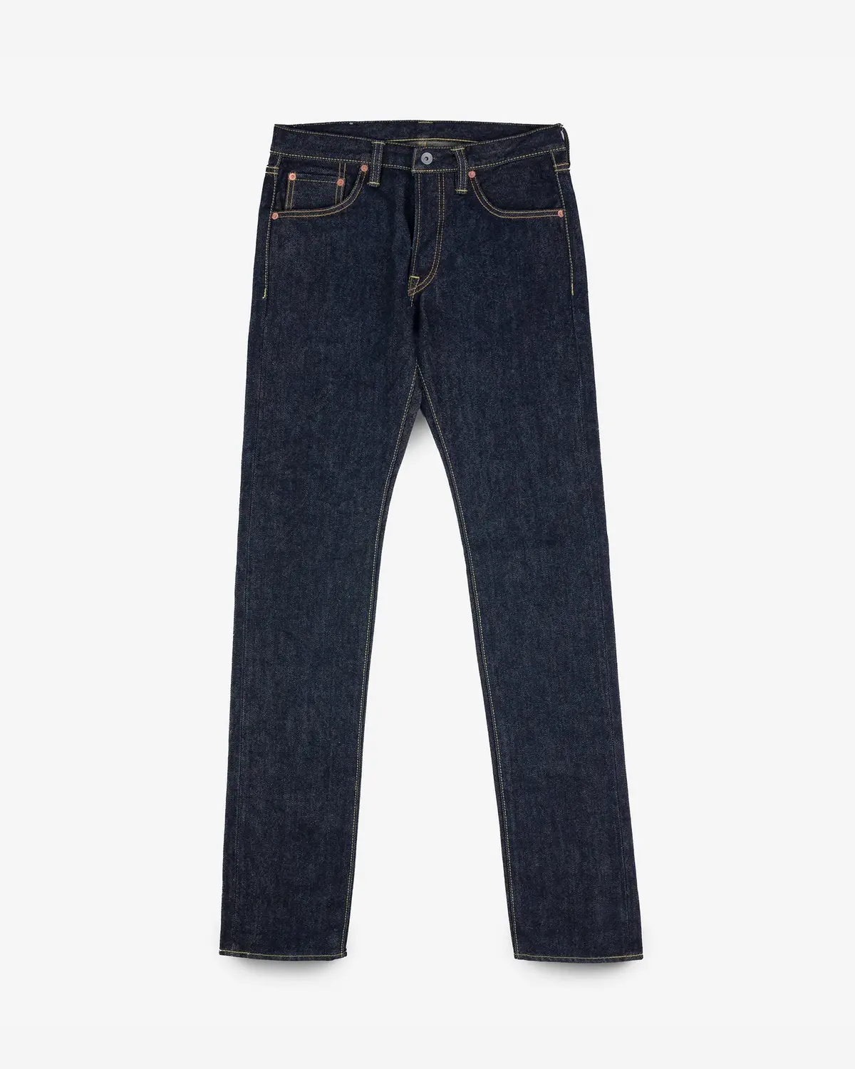 21Oz Selvedge Denim Slim Tapered Cut Jeans - Indigo 1