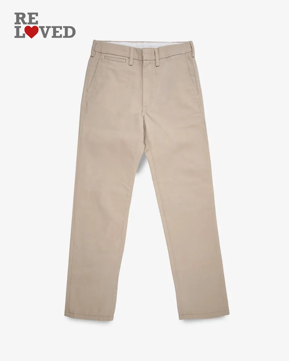 12Oz Heavy Cotton Relaxed Fit Chinos - Khaki (Ih-731-Kha) Tag 30, Hemmed To 31.0'' 1