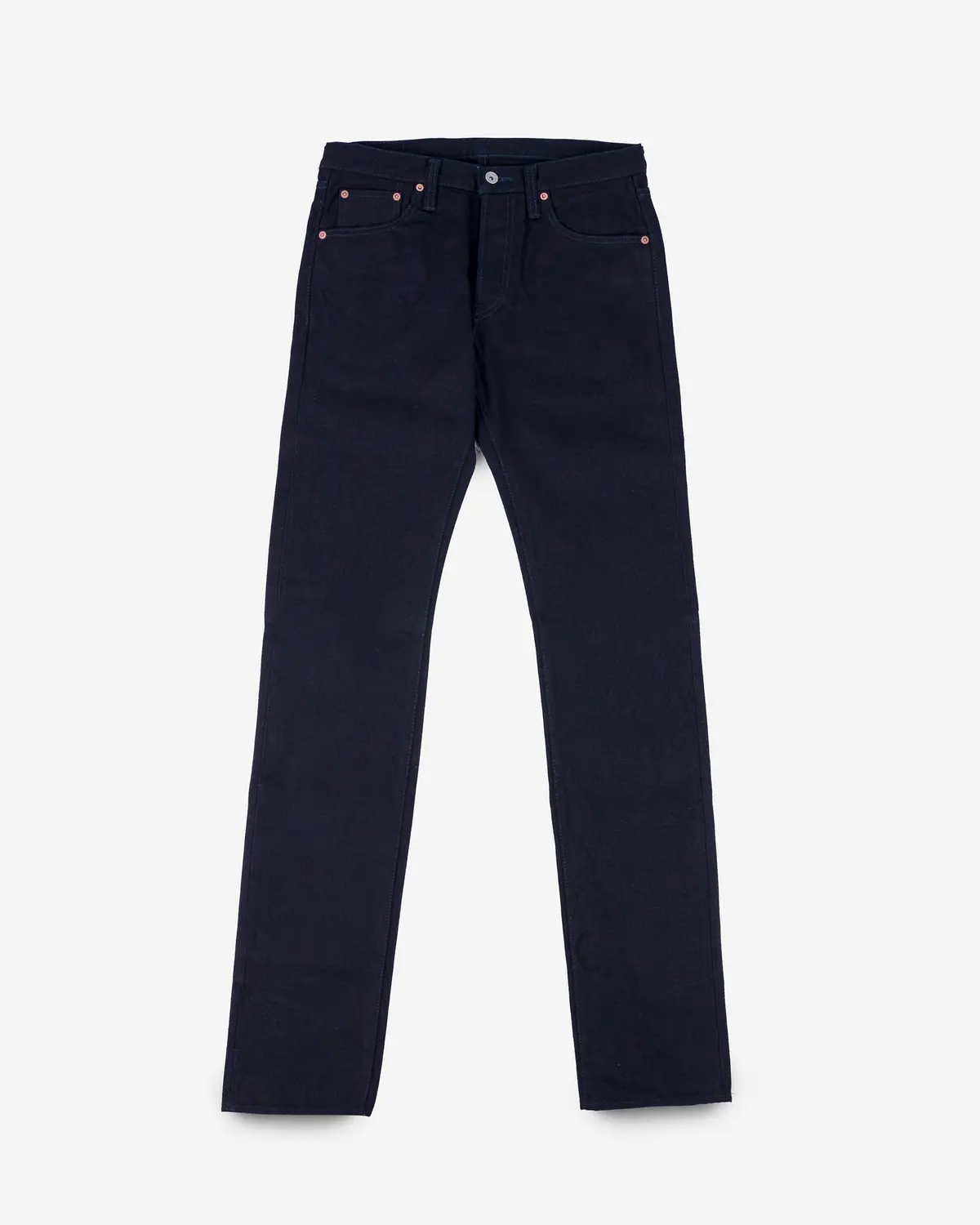 14Oz Selvedge Denim Slim Tapered Cut Jeans - Indigo/Indigo 1