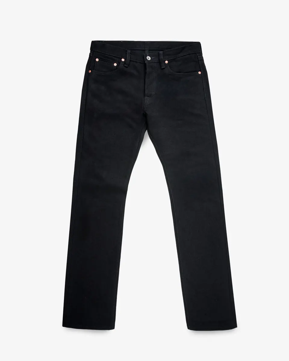 Berkeley Supply X Snake Oil Provisions Collaboration 21Oz Selvedge Denim Slim Tapered Jeans - Superblack (Fades To Grey) 1