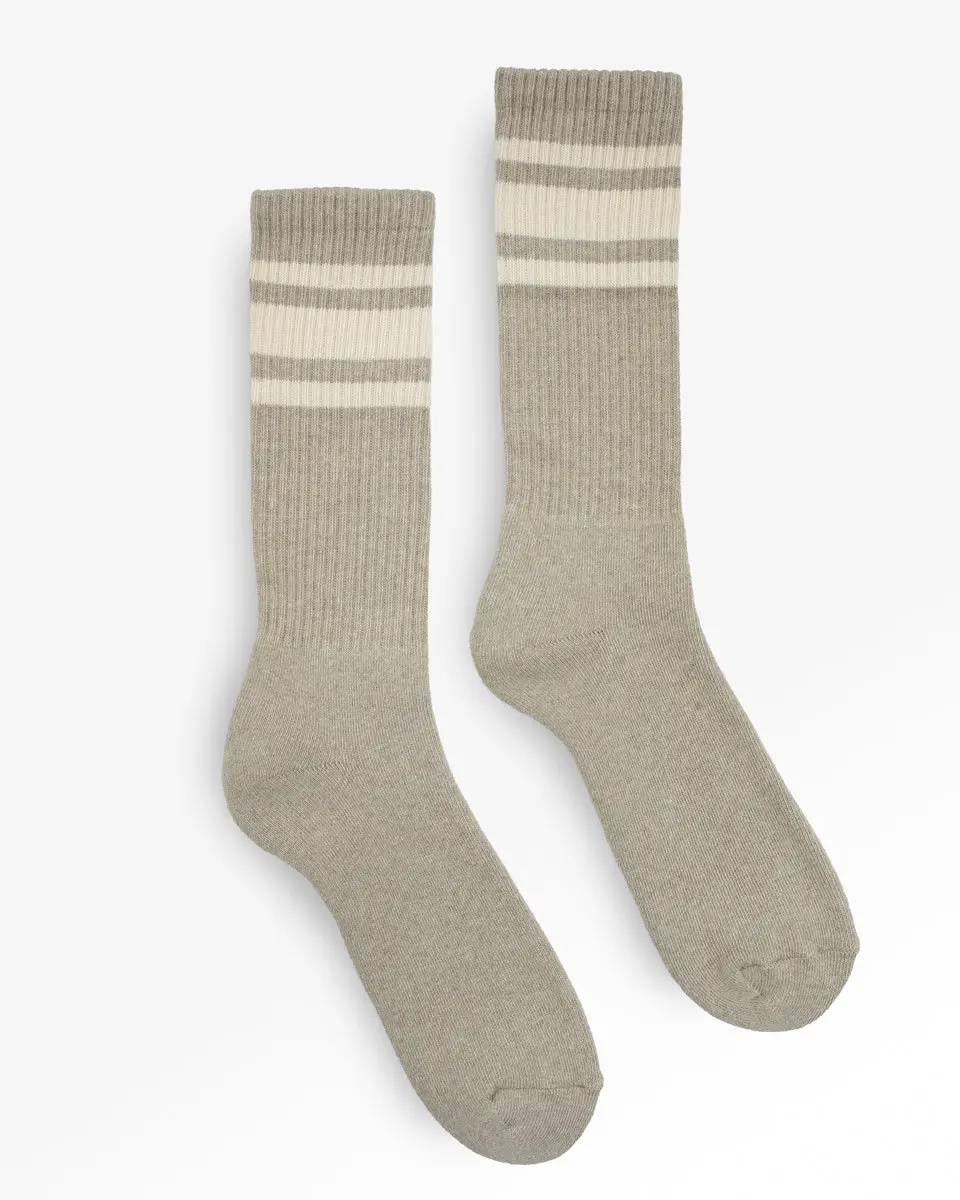 Decka Showatabé Organic '80S Skater Socks - Grey 1