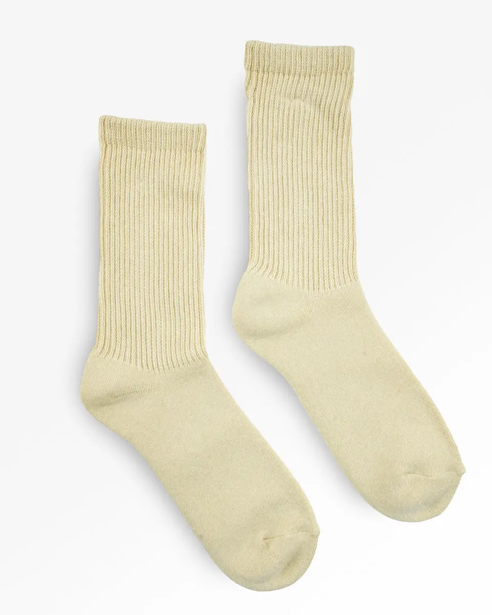 Decka Showatabé Organic Pile Socks - Yellow 1