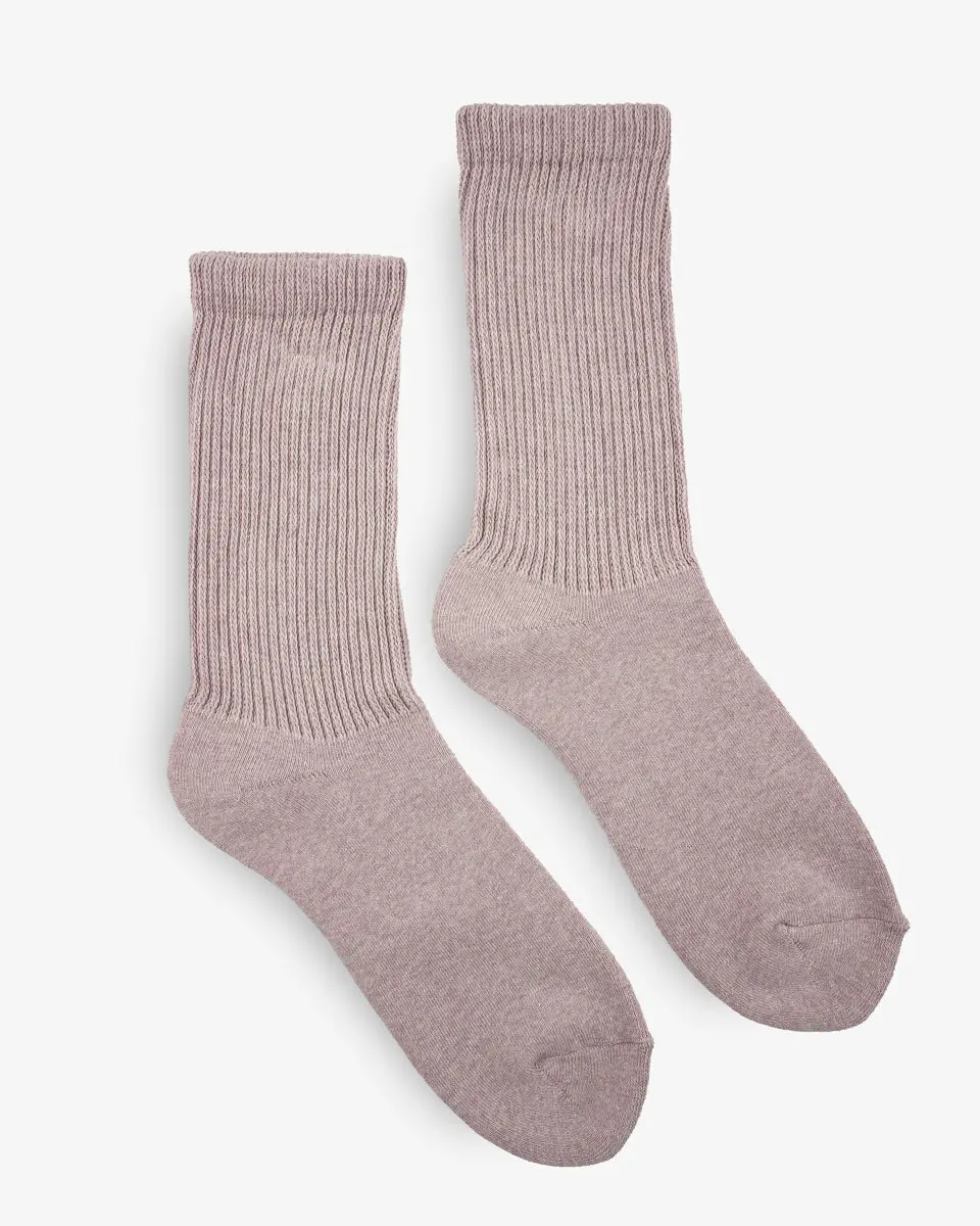Decka Showatabé Organic Pile Socks - Purple 1