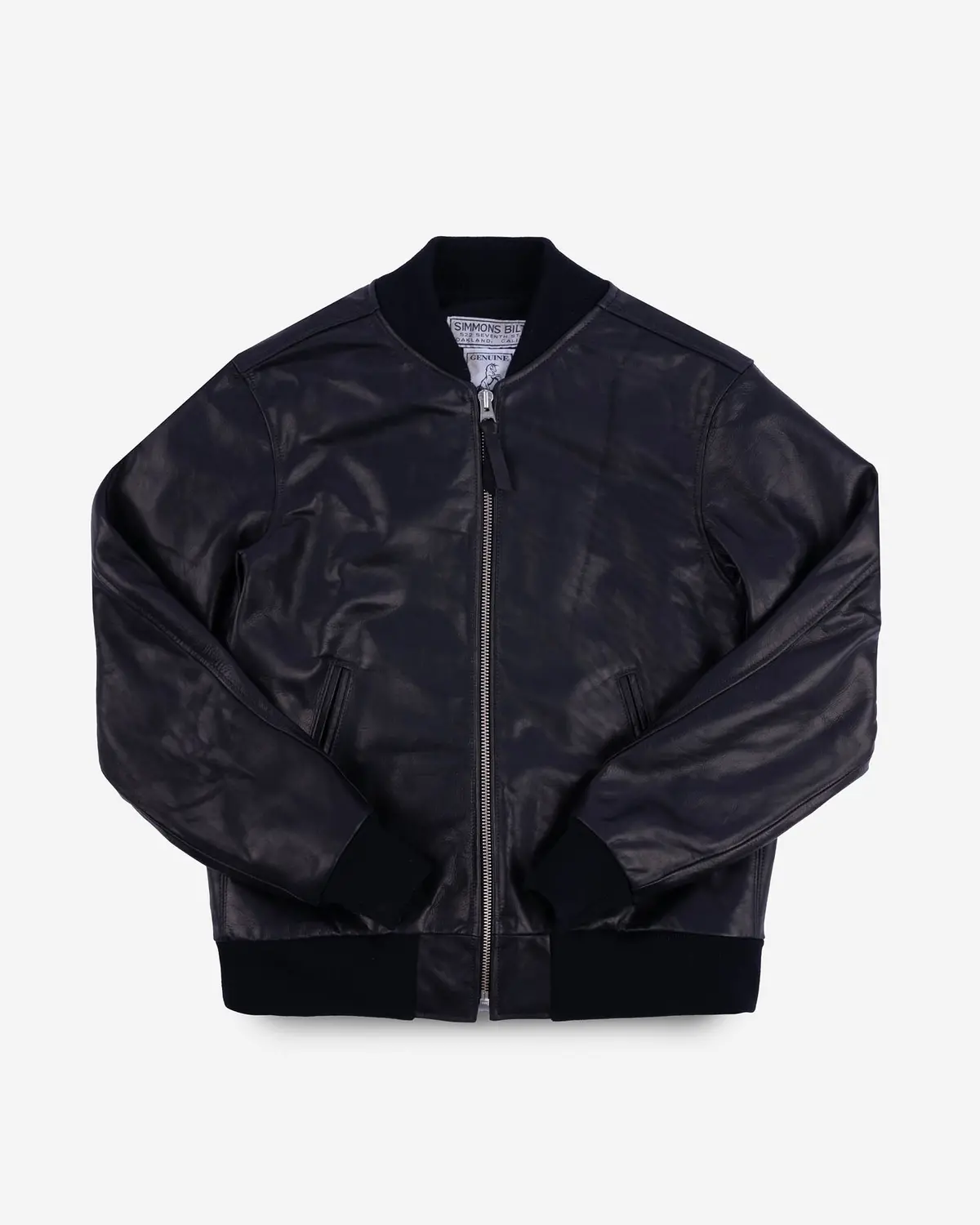 Iron Heart X Simmons Bilt Prairie Horsehide College Jacket - Black 1