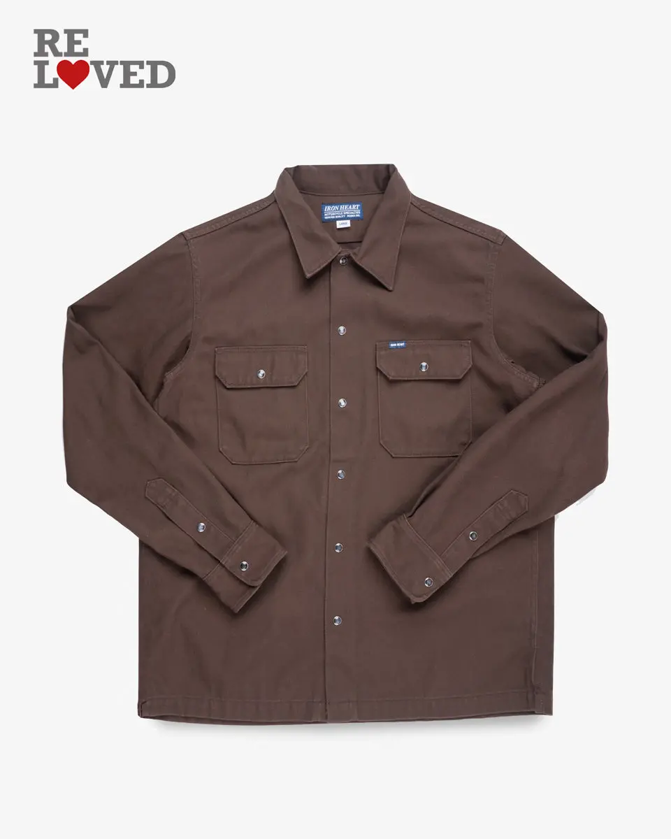 11Oz T/C Mechanic Shirt - Brown (Ihsh-364-Brn) Size Large 1