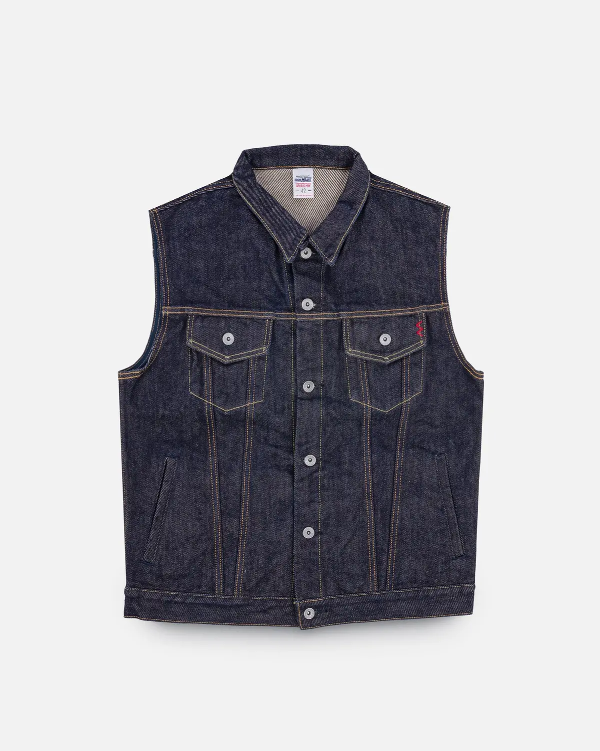 21Oz Selvedge Denim Modified Type Iii Vest - Indigo 1