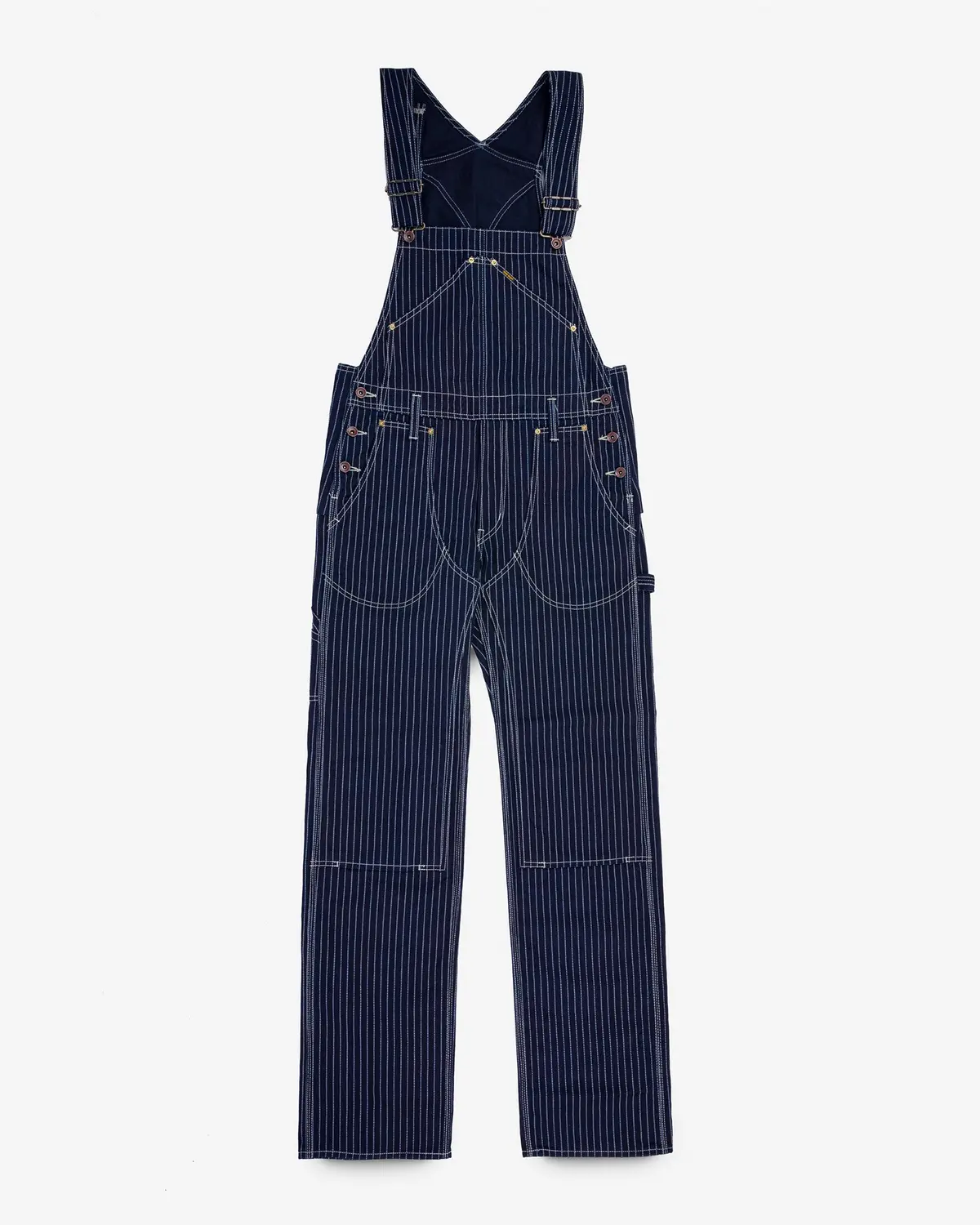 12Oz Wabash Double Knee Overalls - Indigo 1