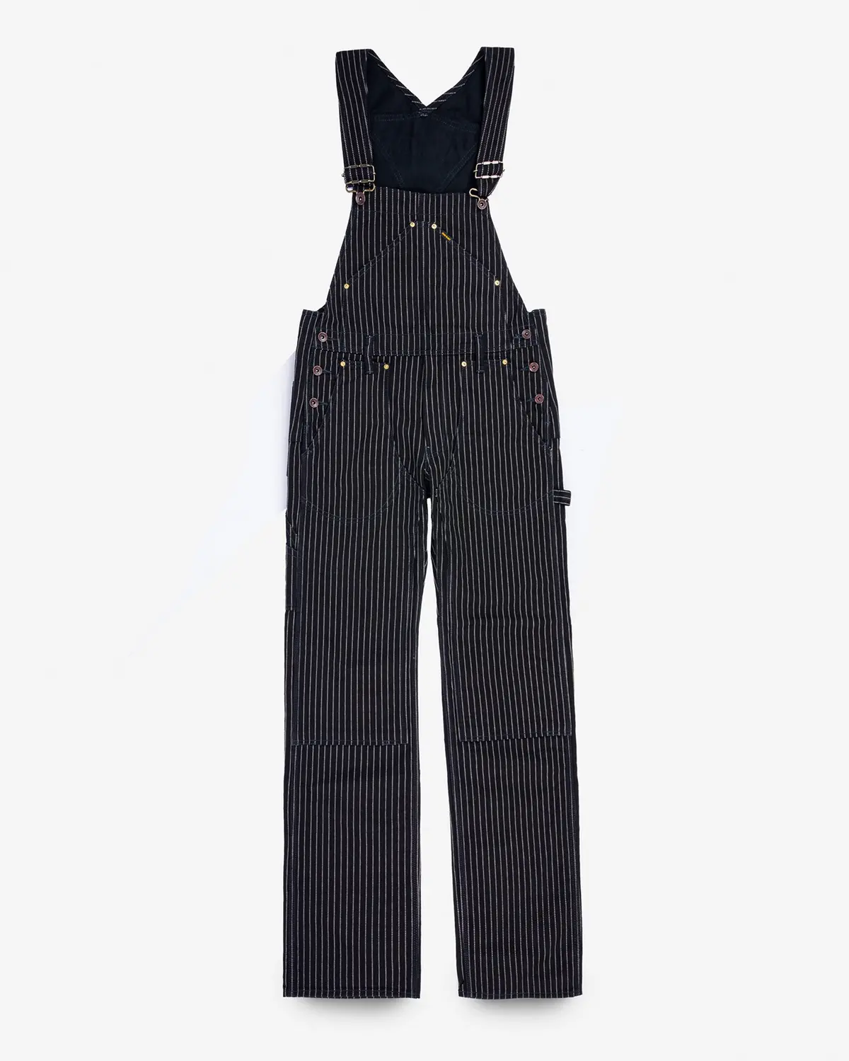 12Oz Wabash Double Knee Overalls - Black 1