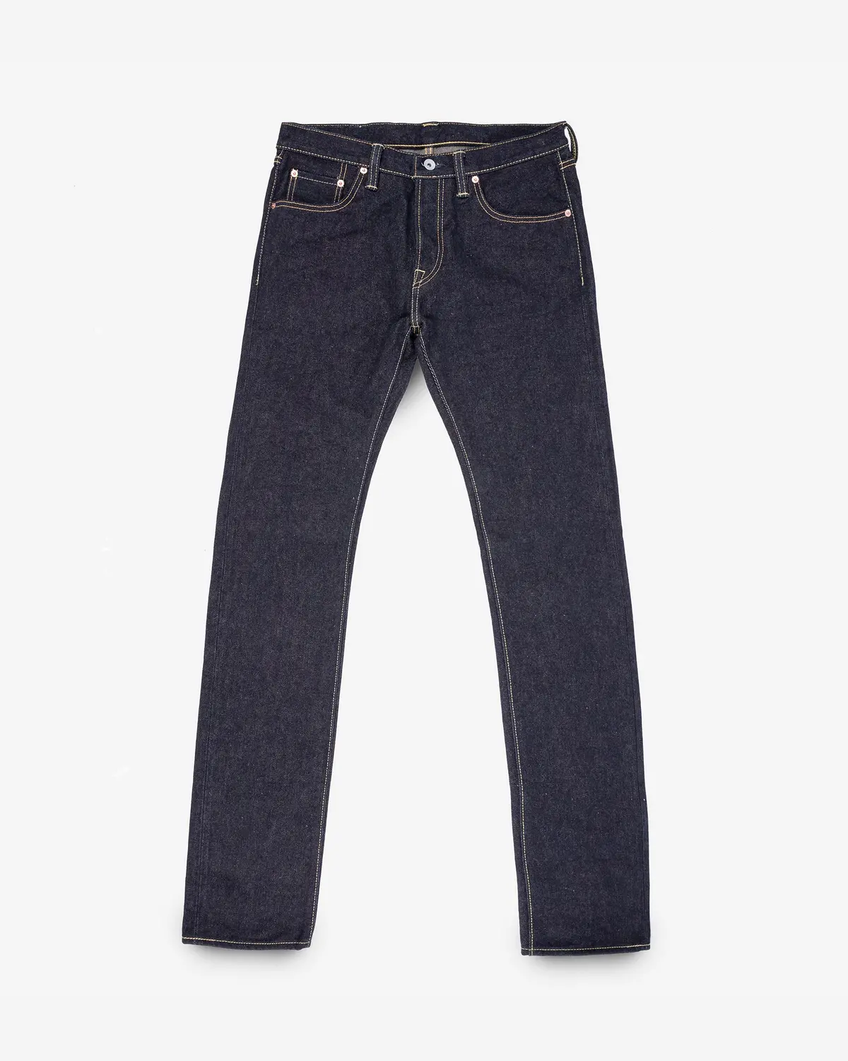 19Oz Left Hand Twill Selvedge Denim Slim Tapered Cut Jeans - Indigo 1