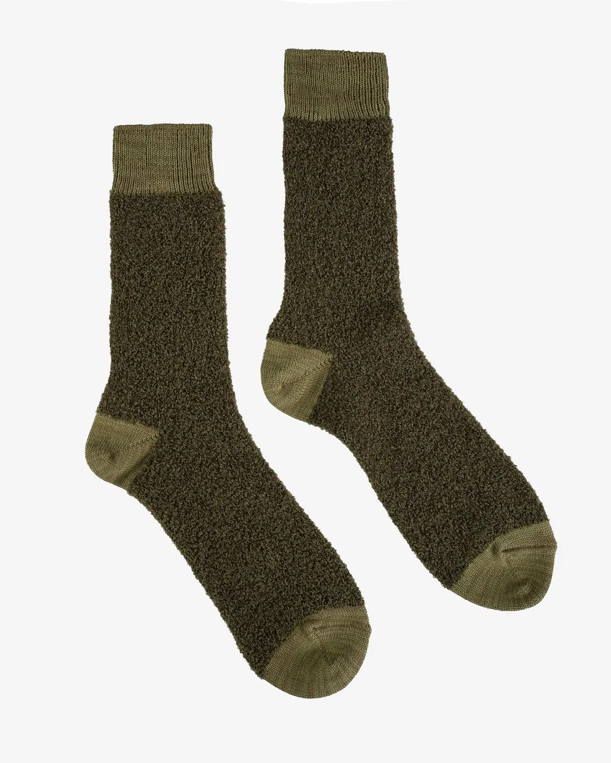 Decka Baby Alpaca & Merino Wool Socks - Olive 1