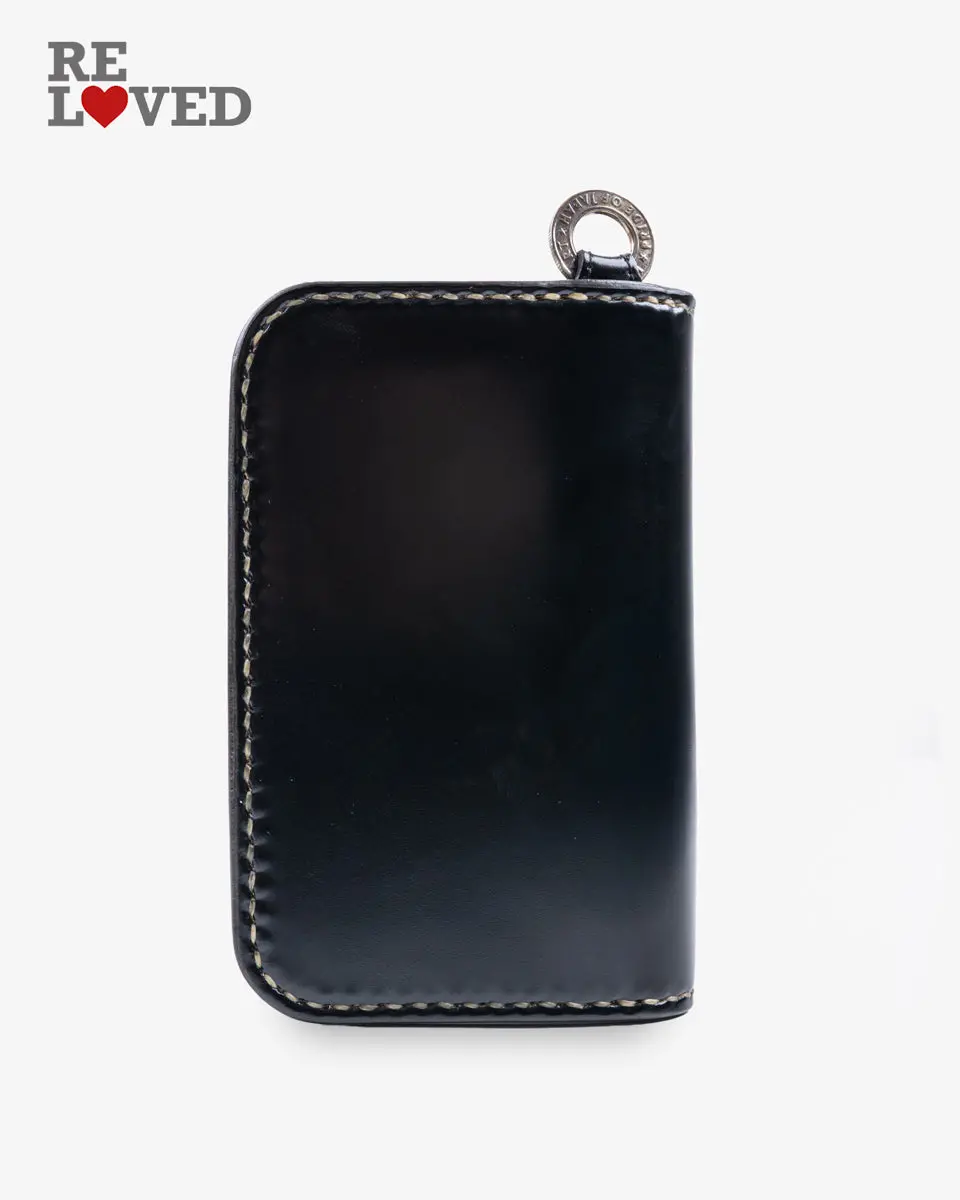 Medium Shell Cordovan Wallet - Black (Ihg-02-Blk) 1