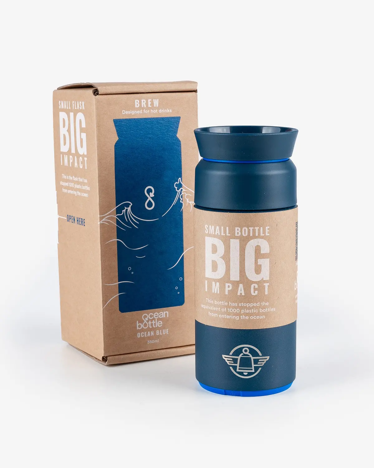 Iron Heart X Ocean Bottle 350Ml Stainless Steel Brew Flask 1