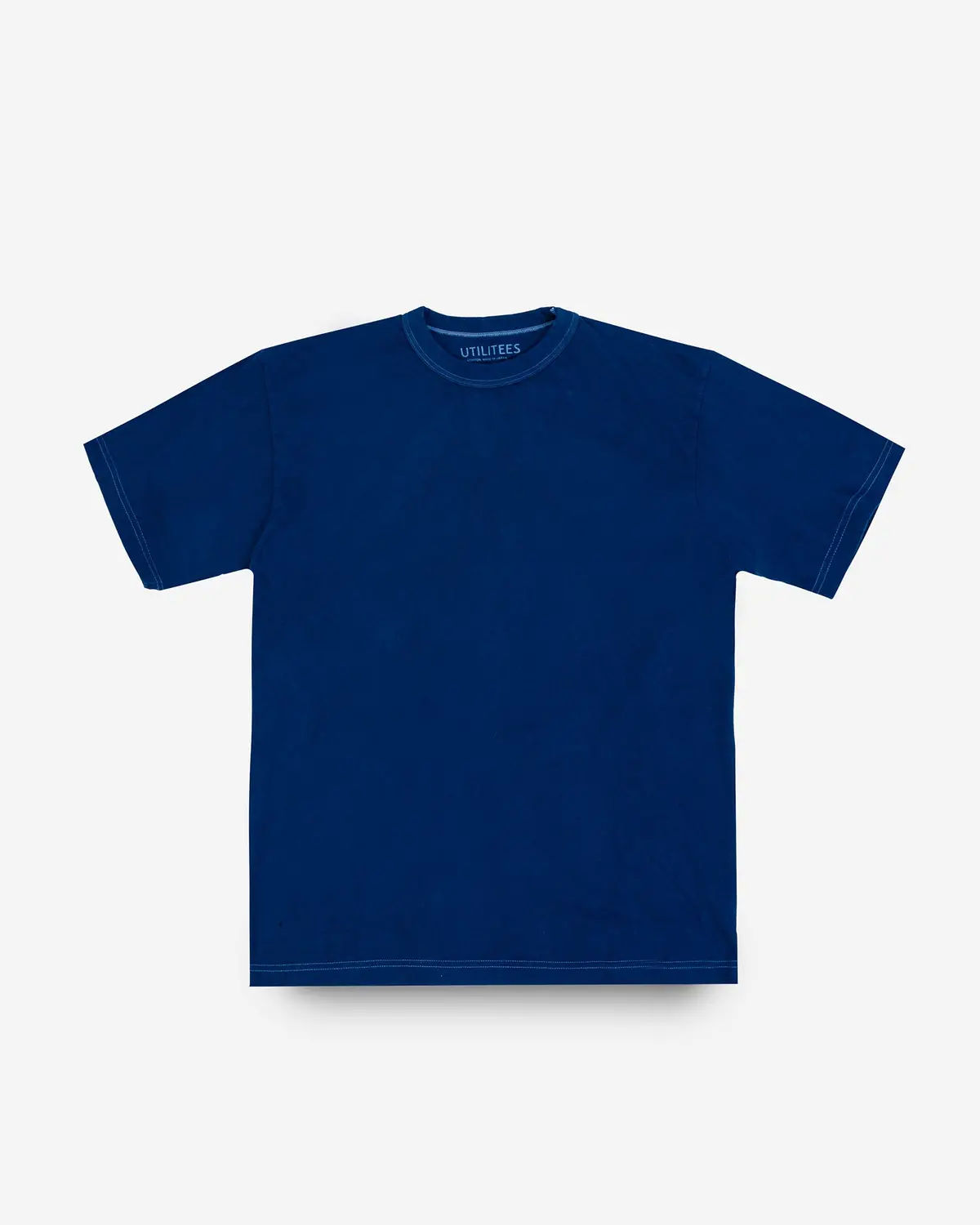 Utilitees - 5.5Oz Loopwheel Crew Neck T-Shirt - Pure Indigo 1
