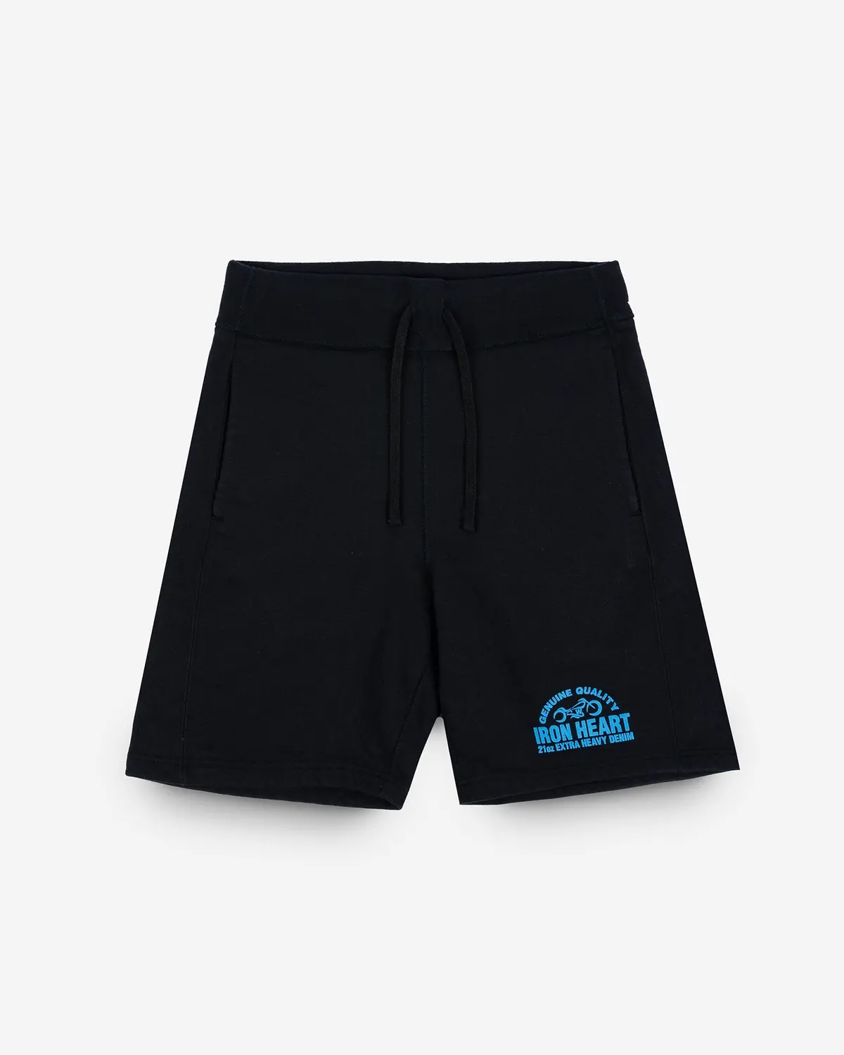 Ultra Heavy Cotton Fleece Printed Sweat Shorts – Black 1