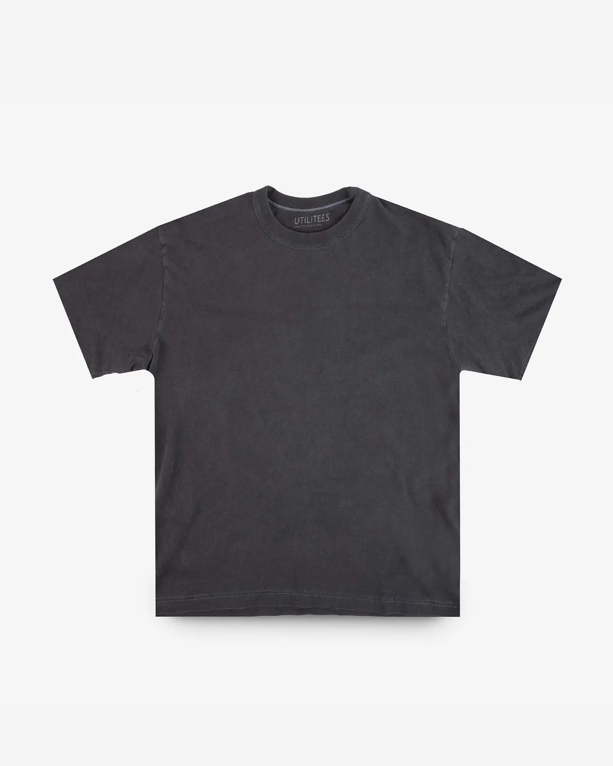Utilitees - 5.5Oz Loopwheel Crew Neck T-Shirt - Charcoal 1