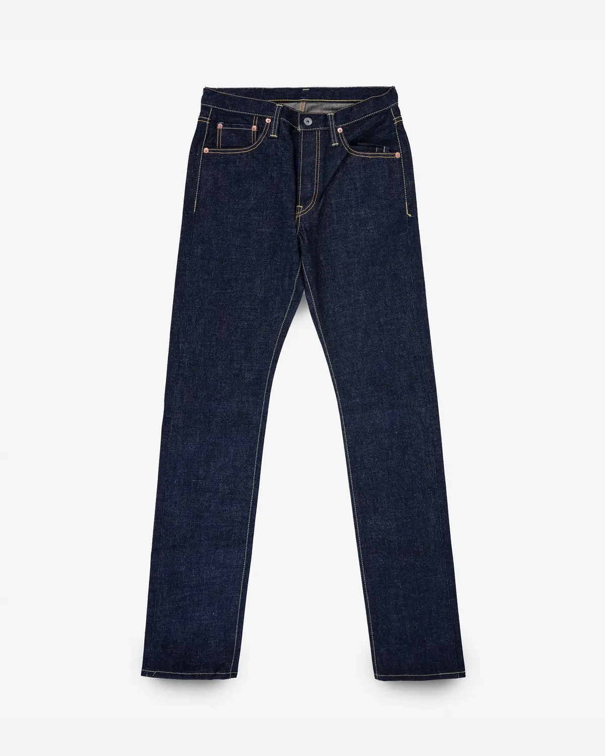 18Oz Vintage Selvedge Denim Slim Tapered Cut Jeans - Indigo 1