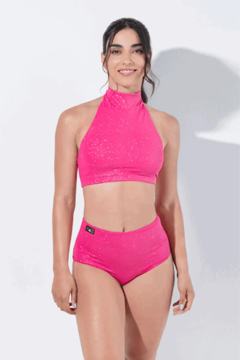 Rad Eve Top - Fuchsia Glitter 1
