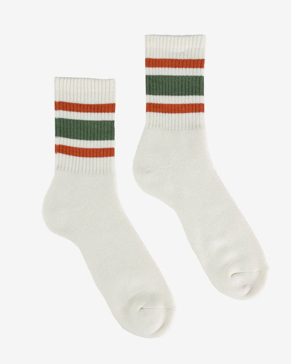 Decka 80S Skater Socks - Short Length - Green 1
