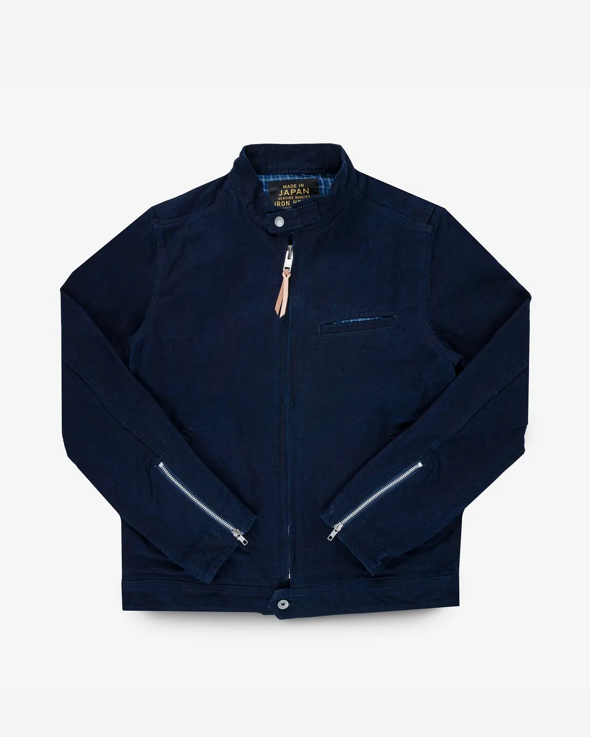13Oz Oxford Cloth Riders Jacket - Indigo 1