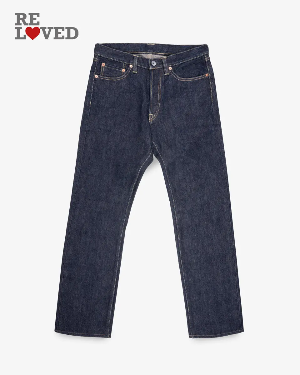 21Oz Selvedge Denim Straight Cut Jeans - Indigo (Ih-634S) Tag 31, Hemmed To 31.0" 1