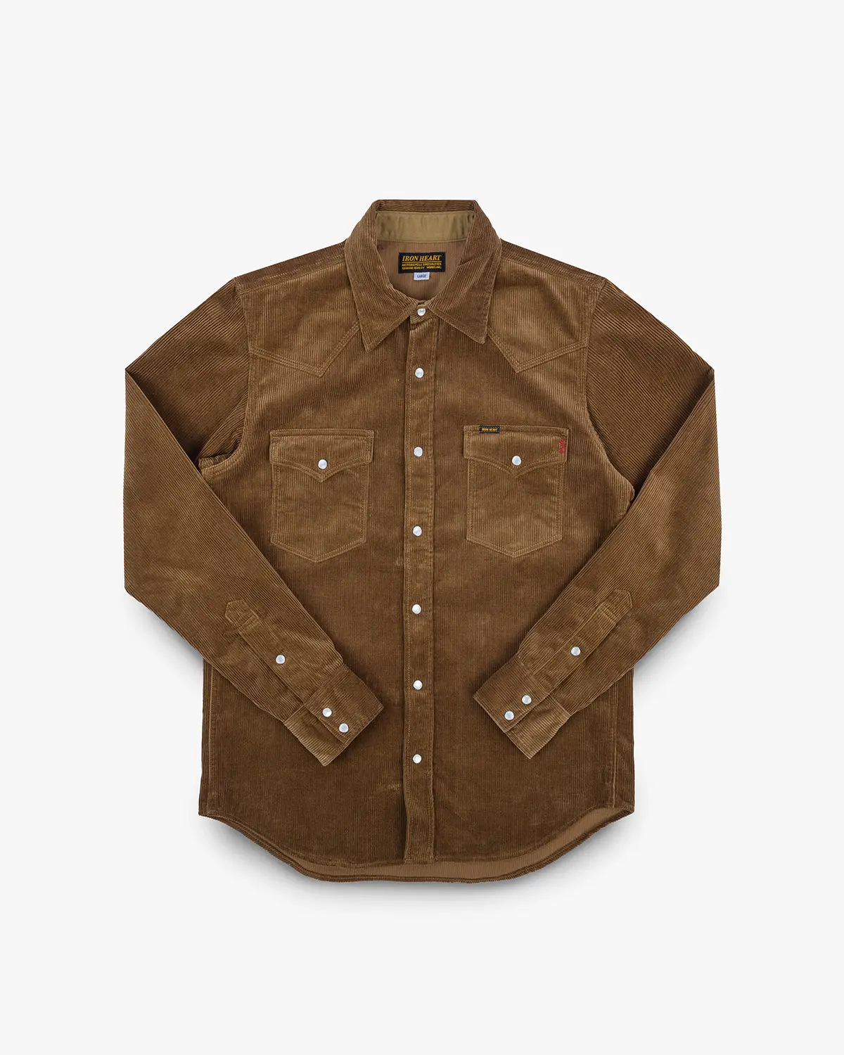 11Oz Corduroy Western Shirt - Camel 1