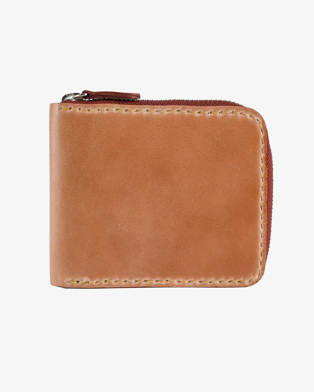 Zip-Secured Shell Cordovan Wallet - Natural 1