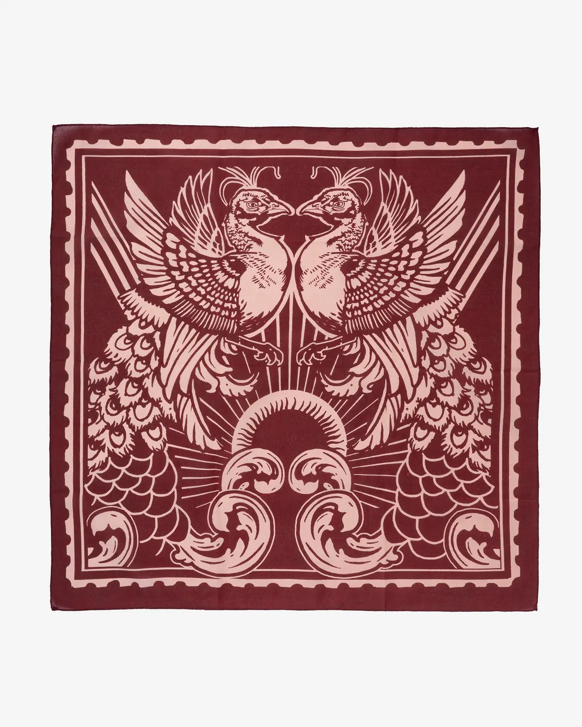 Felix Green Organic Cotton "Hera And Juno I" Bandana - Red 1