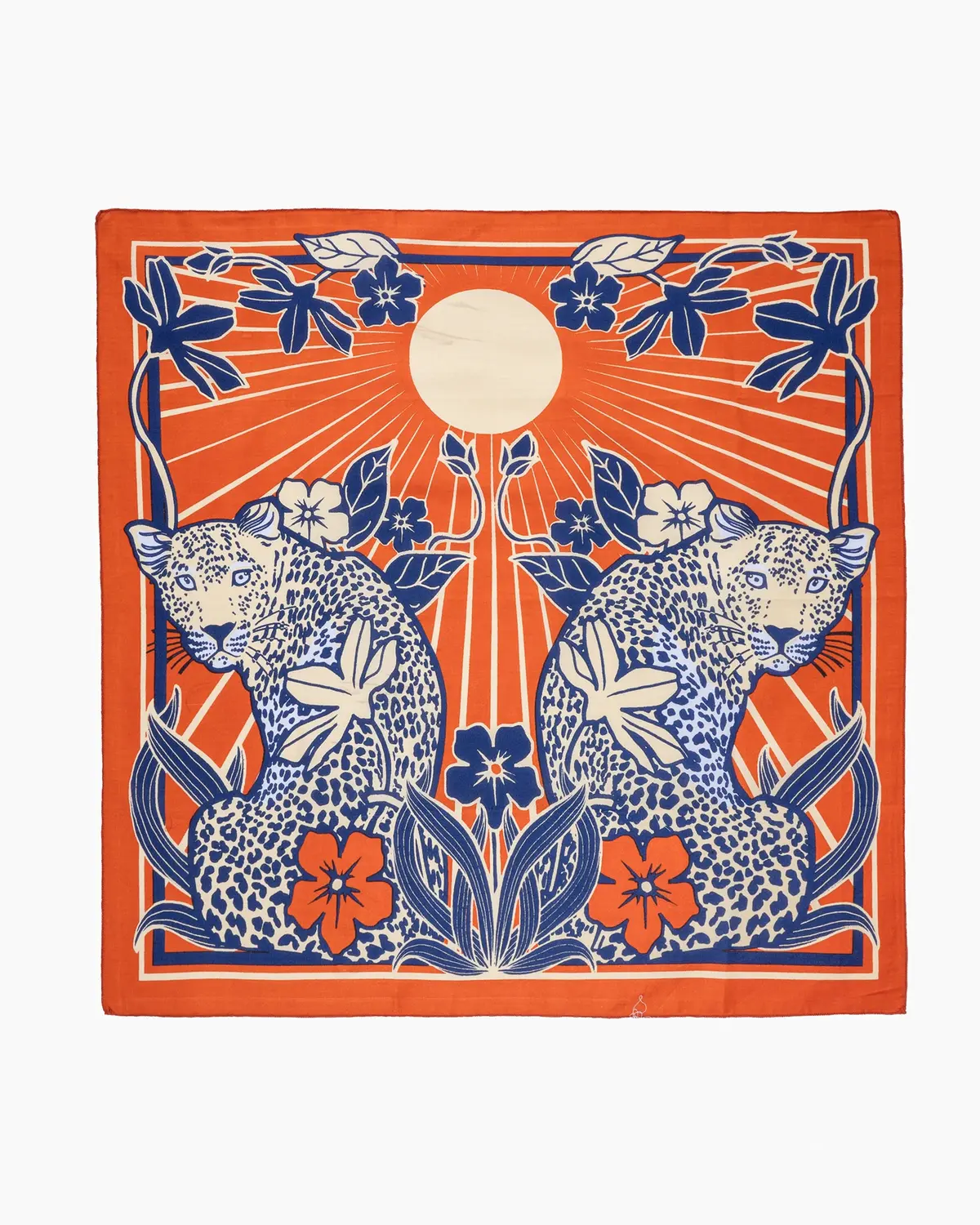 Felix Green Organic Cotton "Ochre Oasis" Bandana - Orange 1