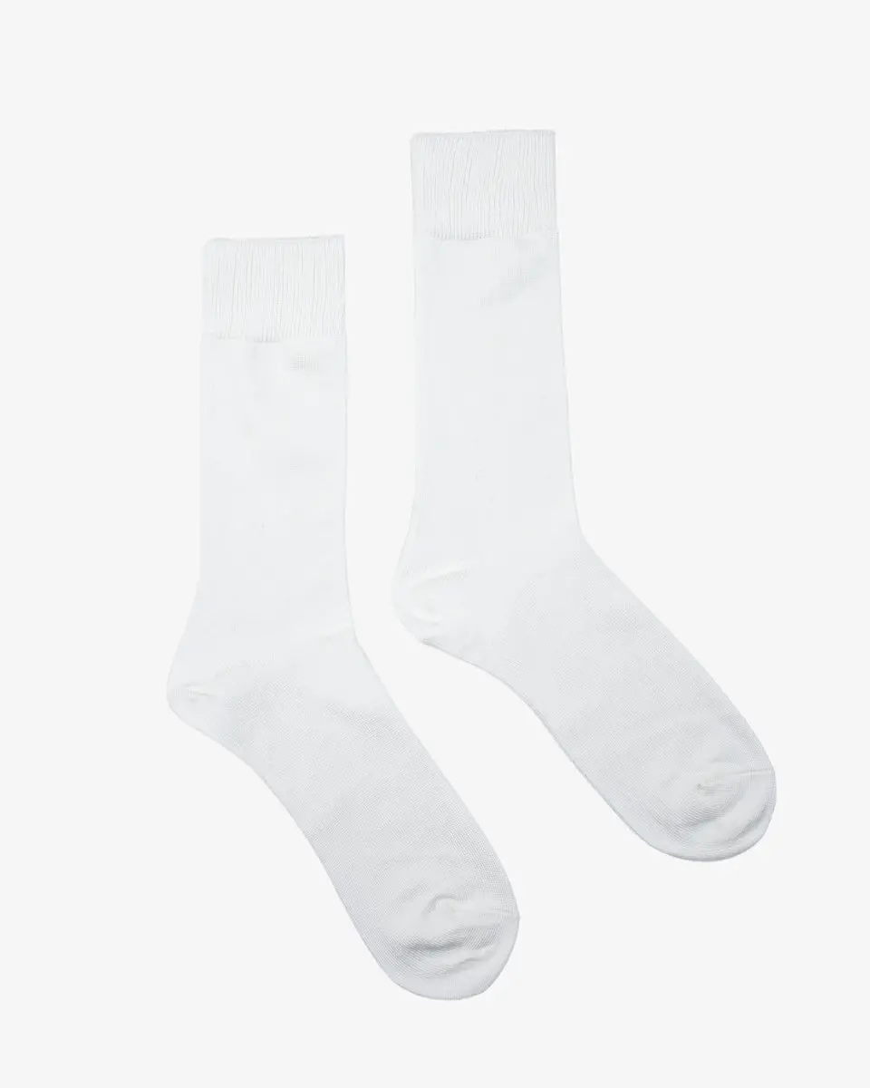 Decka Showatabé Giza Cotton Mercerized Socks - White 1