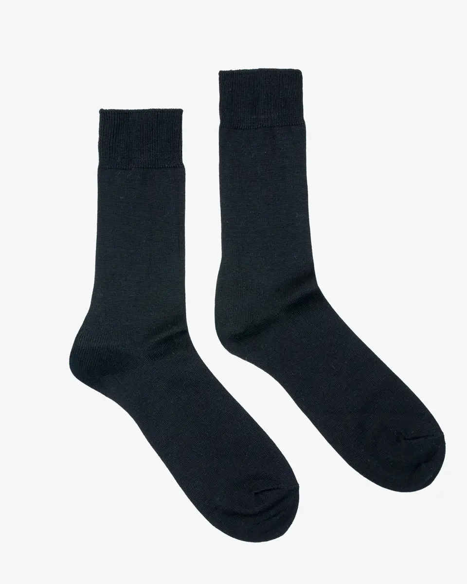 Decka Showatabé Giza Cotton Mercerized Socks - Black 1