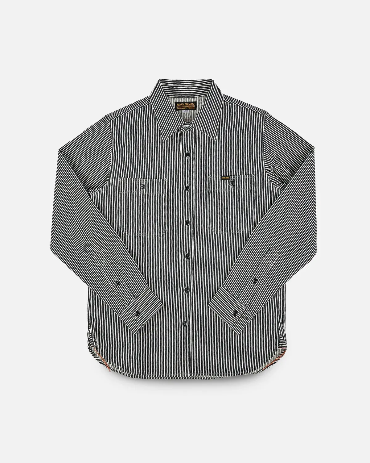 12Oz Hickory Stripe Work Shirt - Indigo 1