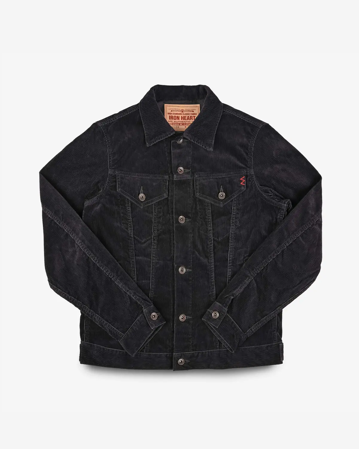 Corduroy Modified Type Iii Jacket - Black 1