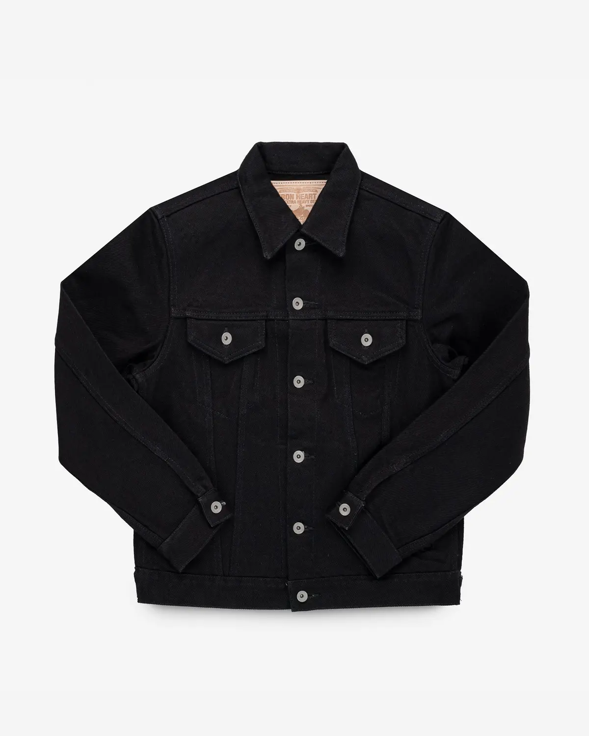 21Oz Selvedge Denim Modified Type Iii Jacket - Superblack (Fades To Grey) 1