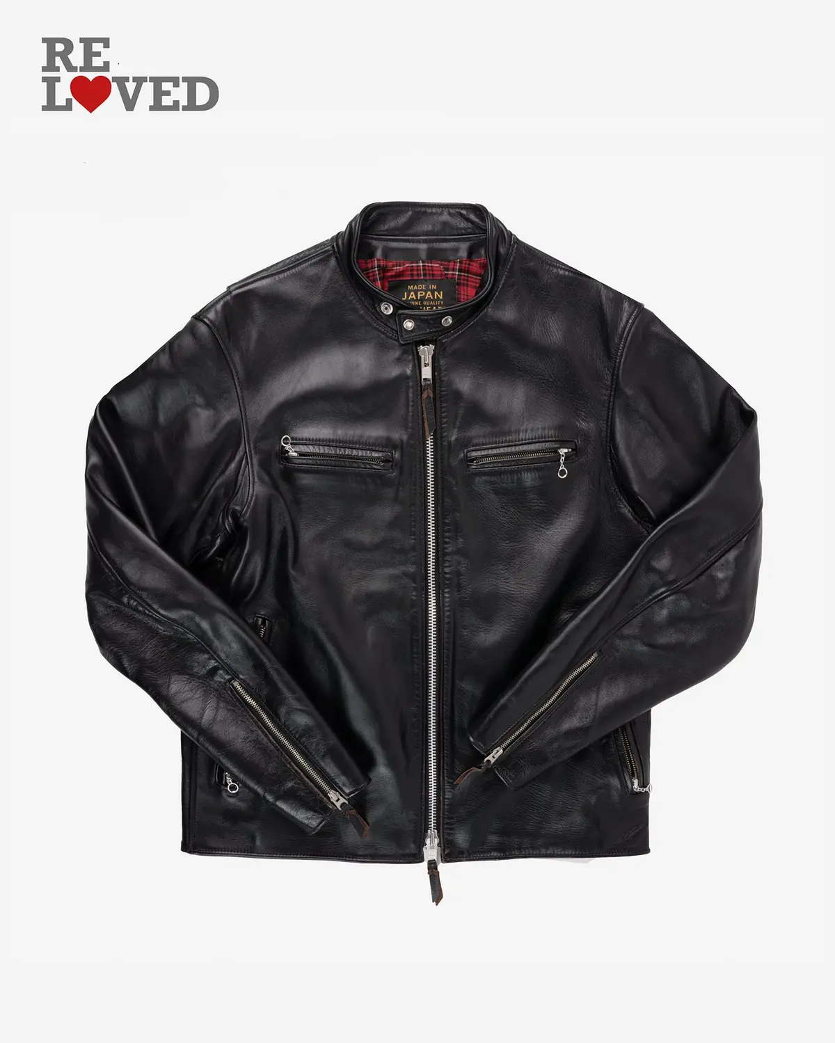 Japanese Horsehide Rider’S Jacket - Black (Ihj-35Xse) Size Xxl 1
