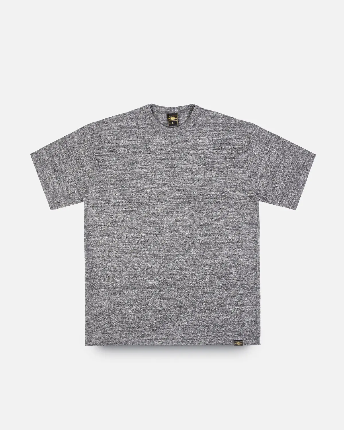 6.5Oz Loopwheel Crew Neck T-Shirt With Longer Body - Light Grey 1