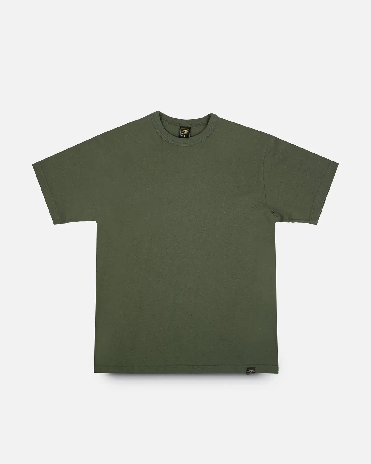 6.5Oz Loopwheel Crew Neck T-Shirt With Longer Body - Olive 1