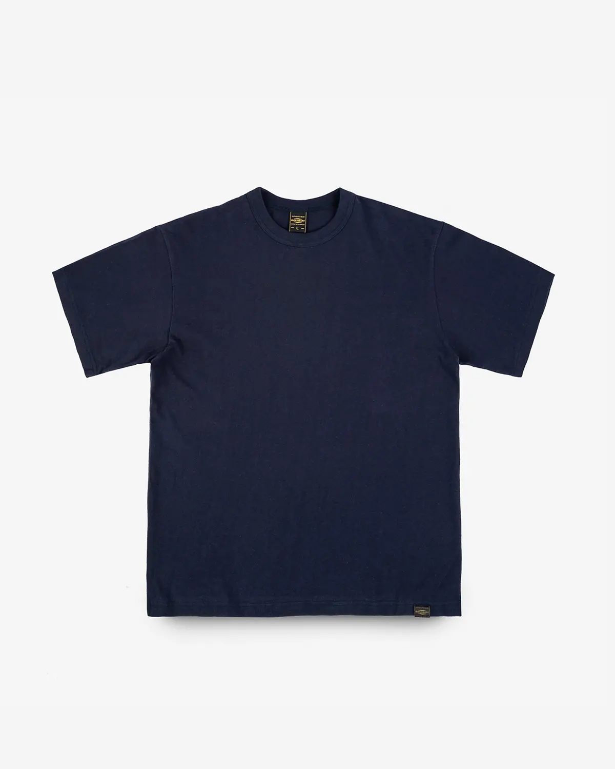 6.5Oz Loopwheel Crew Neck T-Shirt With Longer Body - Navy 1