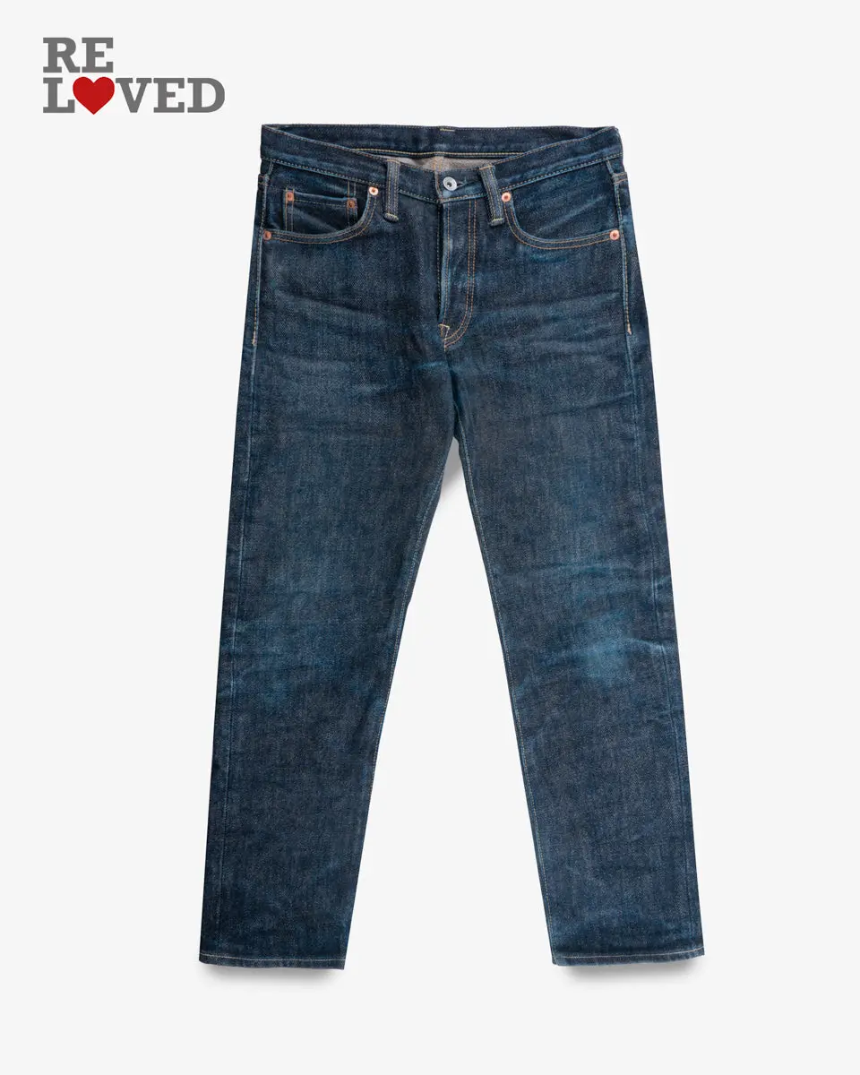 21Oz Shinayaka Selvedge Denim Slim Tapered Cut Jeans - Indigo (Ih-777-Sst) Tag 30, Hemmed To Xx.X" 1
