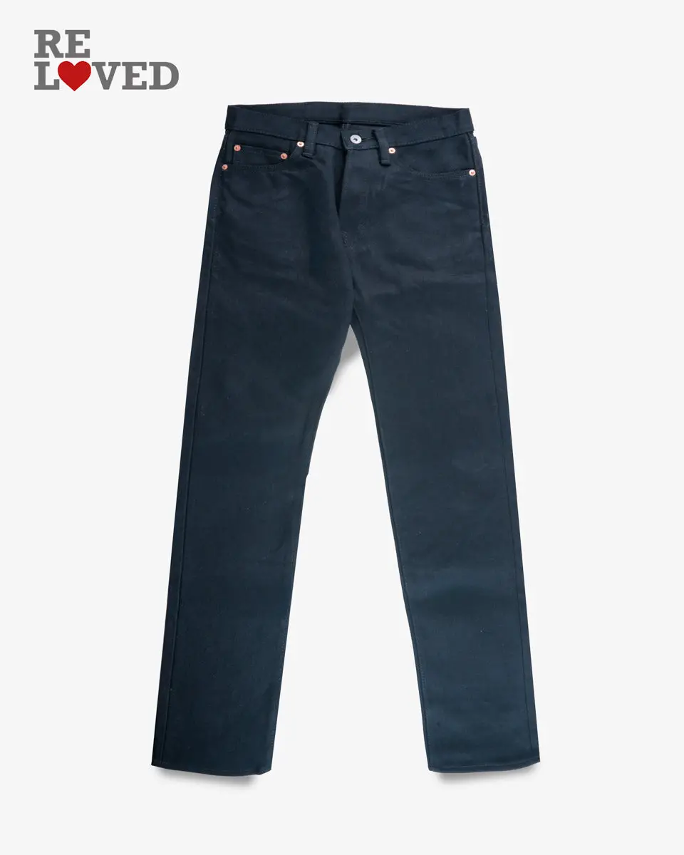 21Oz Selvedge Denim Straight Cut - Superblack Non-Fade (Ih-634S-Sb) Tag 29, Hemmed To 31.0" 1