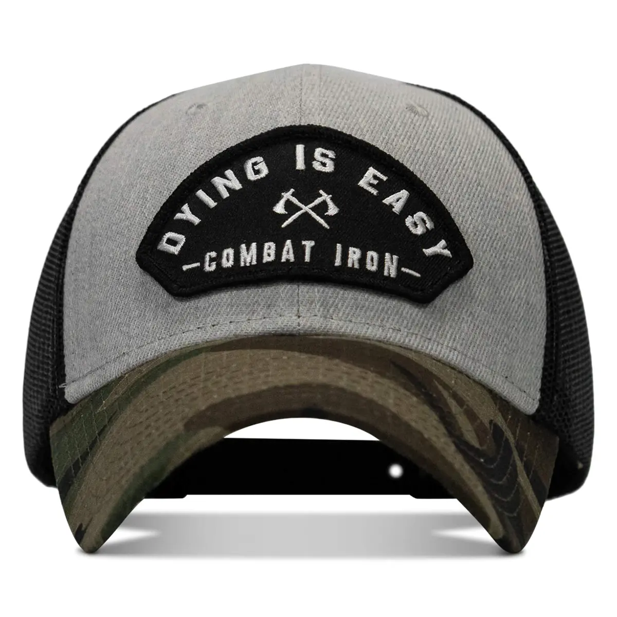 Dying Is Easy Arched Patch Snapback Hat 1