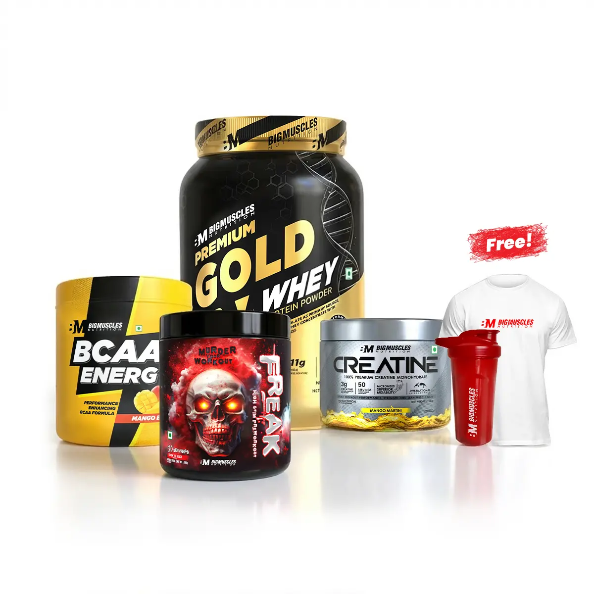 Daily Gymmer Combo + Free Shaker & T Shirt 1